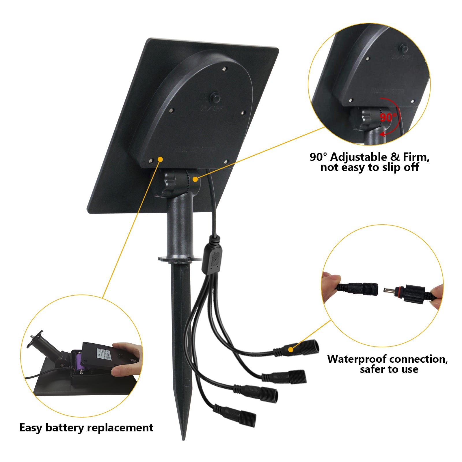 ColourSplash™ - udendørs RGB spotlys-solcellelamper