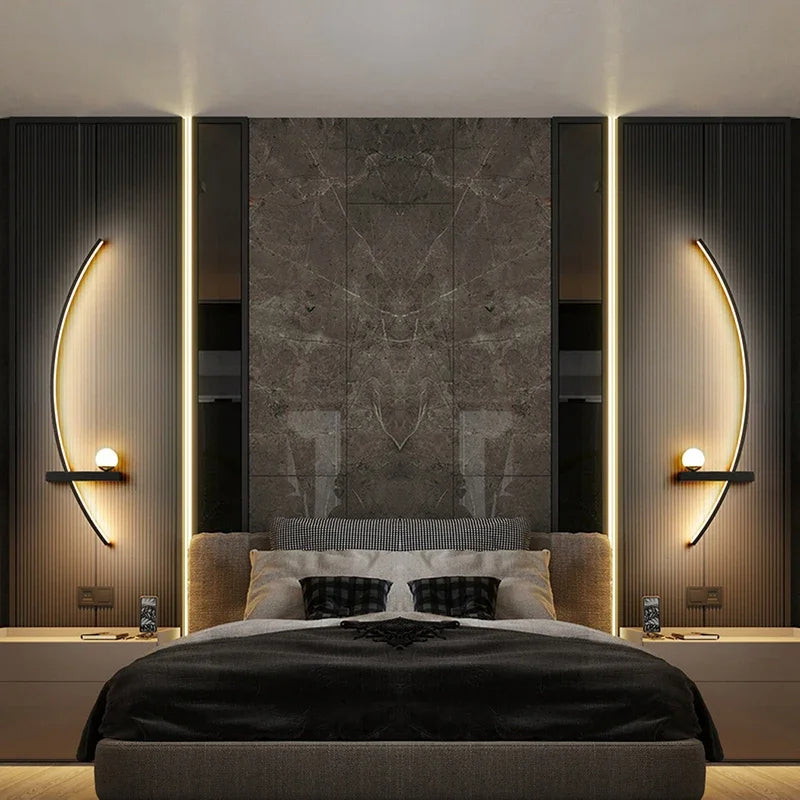 KurveKugle™ - Minimalistisk LED-væglampe (pakke med 2 stk)