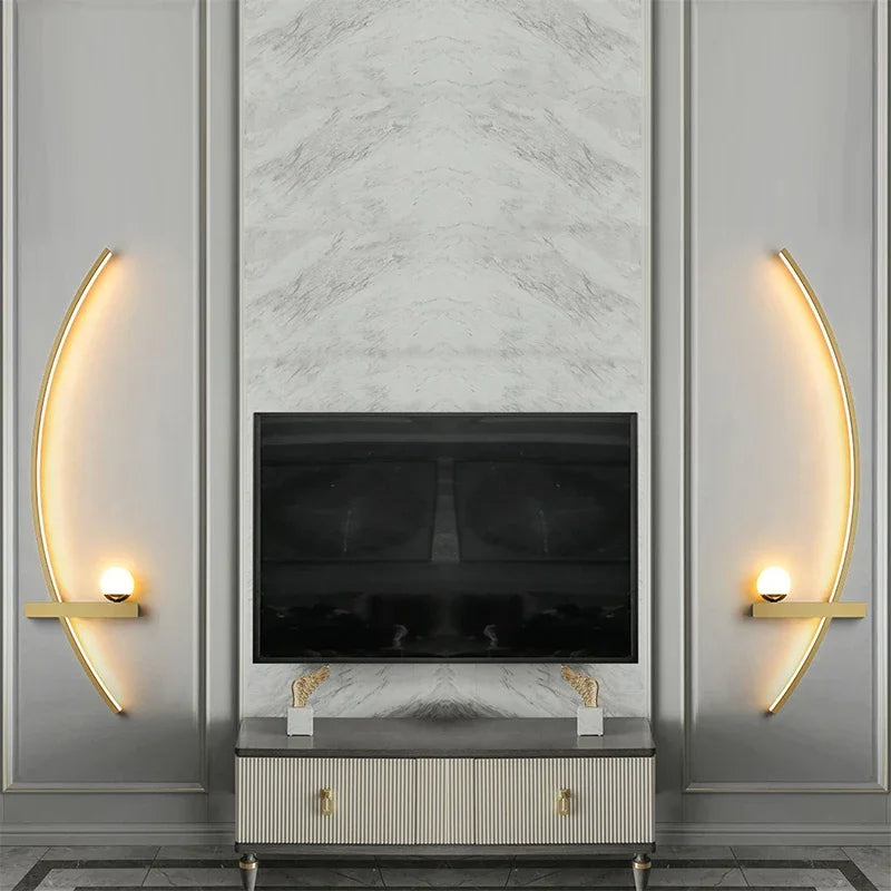 KurveKugle™ - Minimalistisk LED-væglampe (pakke med 2 stk)