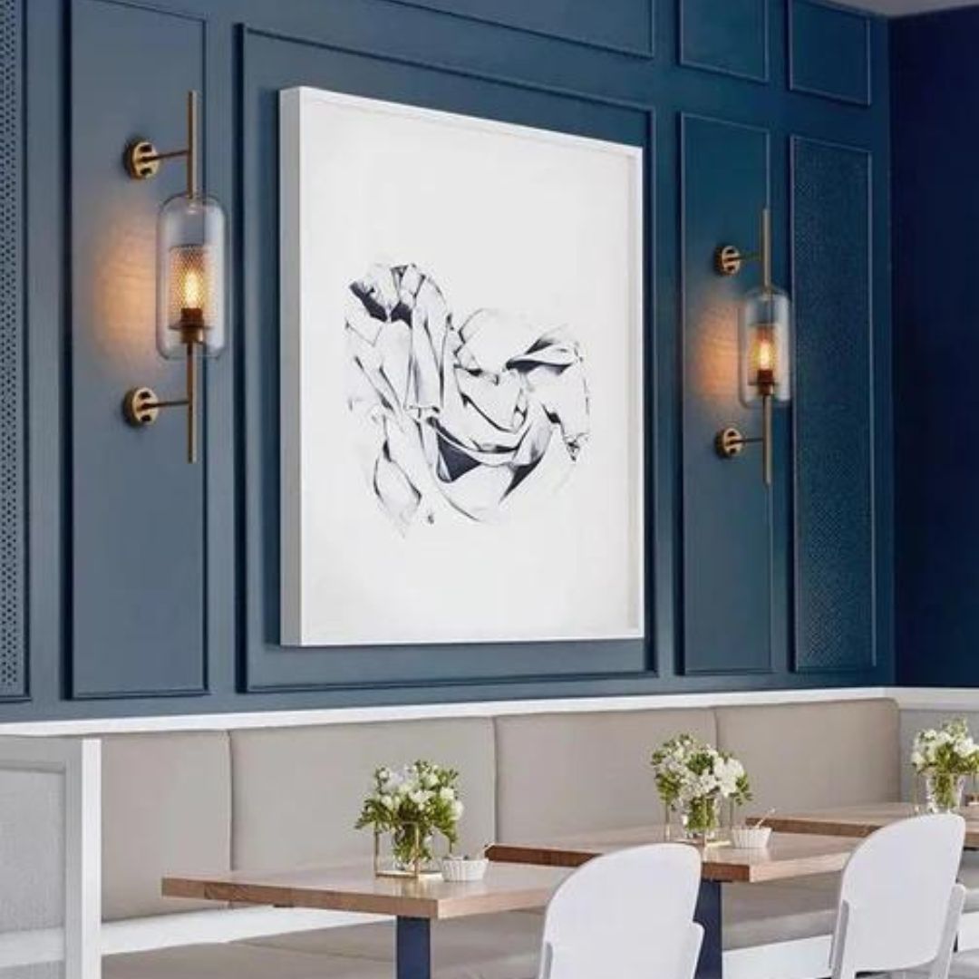 Aether - Moderne væglampe af glas