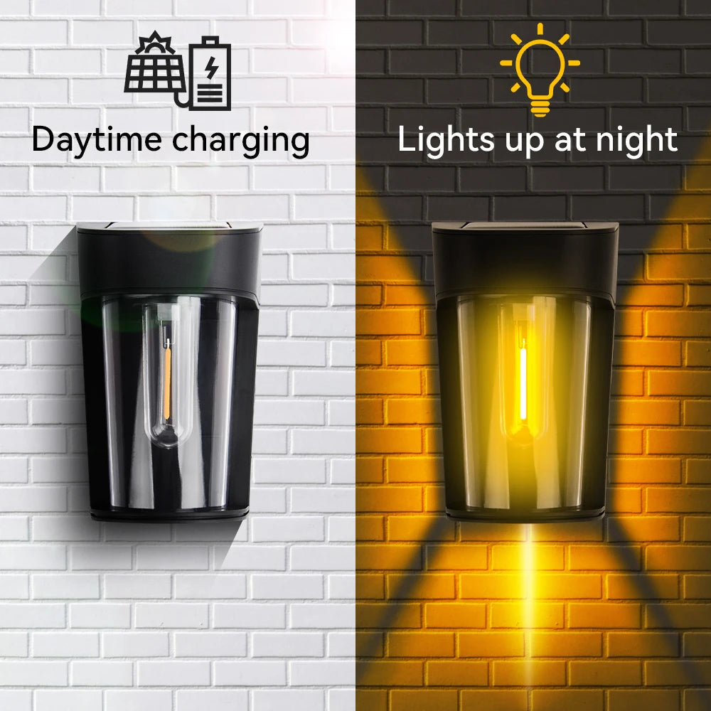 DreamScape™ - elegante mini wandlamp op zonne-energie