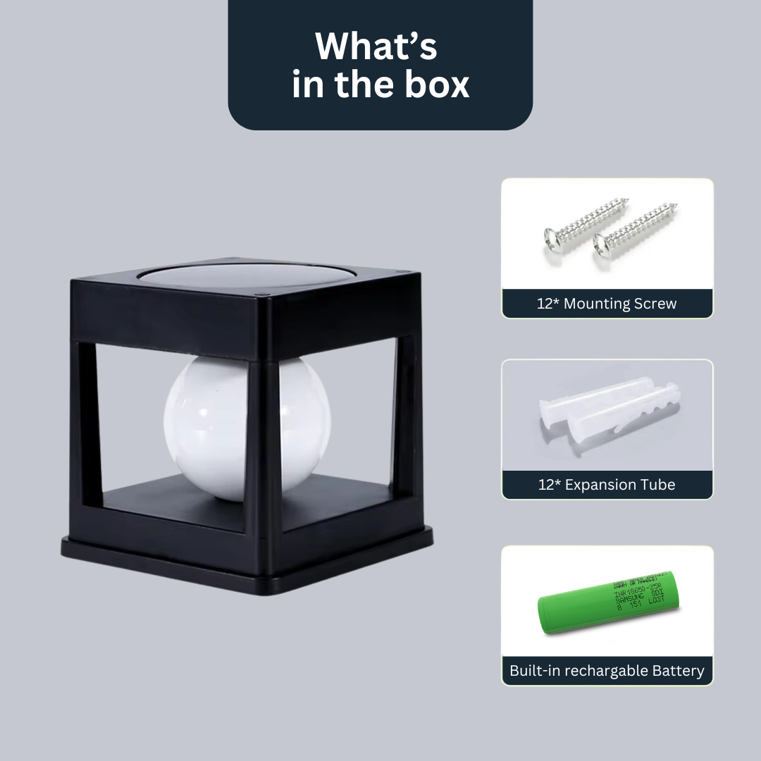 CubeGlow™ - verlichting op zonne-energie voor omheiningen en paden