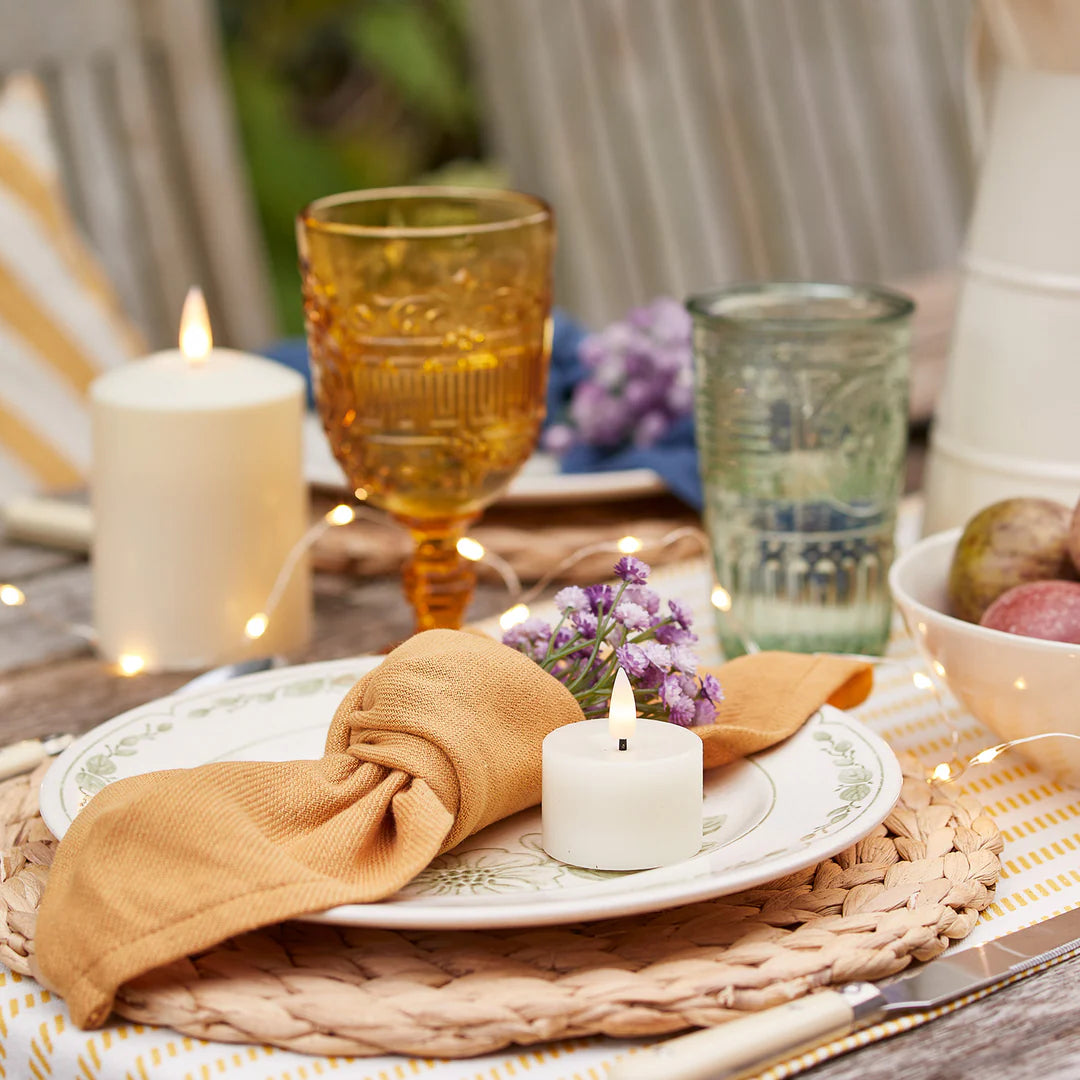 6 stk. korte, flammeløse, blinkende LED-lys