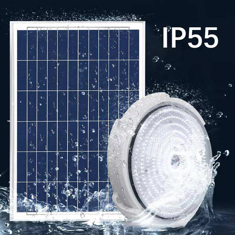 Solcelleloftlampe indendørs/udendørs med fjernbetjening