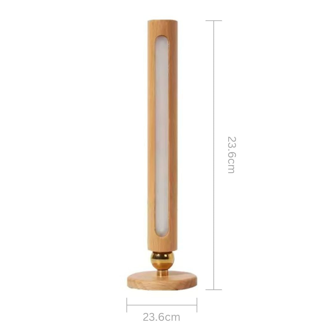 Lustre™ - Genopladelig lampe i træ