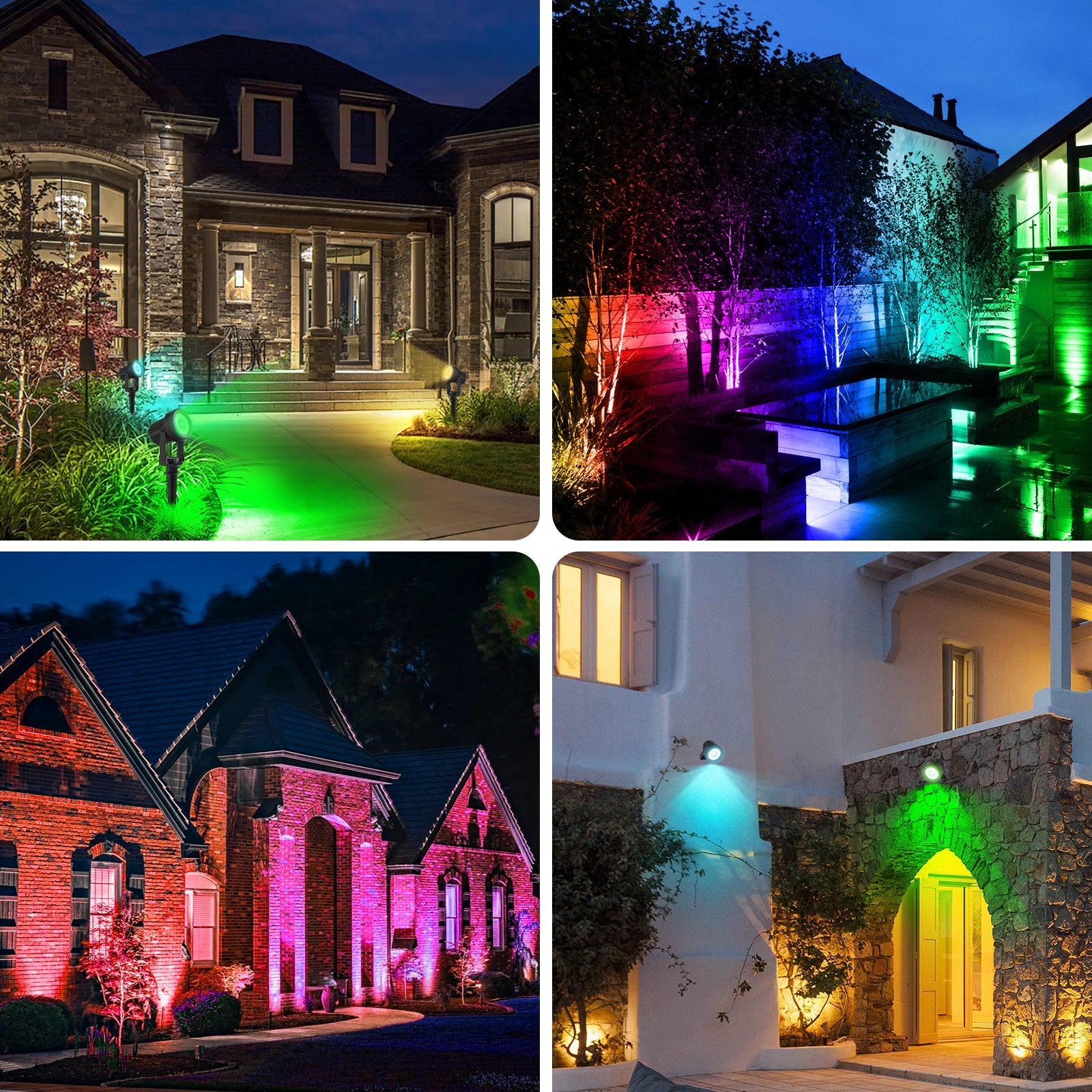 ColourSplash™ - udendørs RGB spotlys-solcellelamper