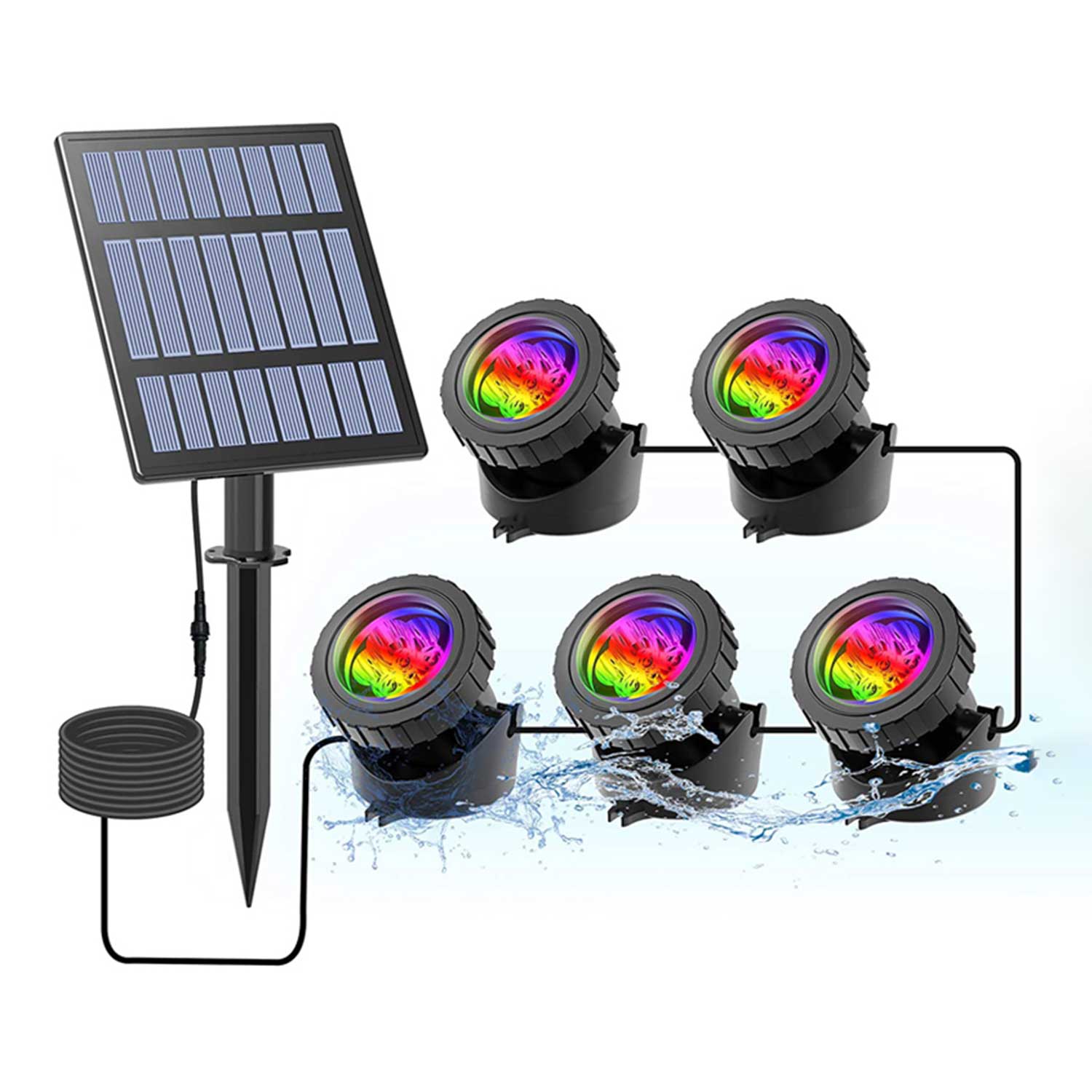 ColourWave™- RGB-sollys til damme og pools