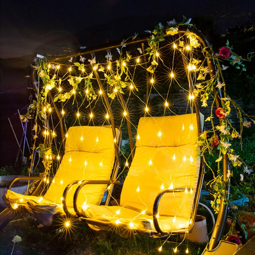 1.5 x 1.5 m - 2.5 x 3.0 m solcelle-LED-netlys