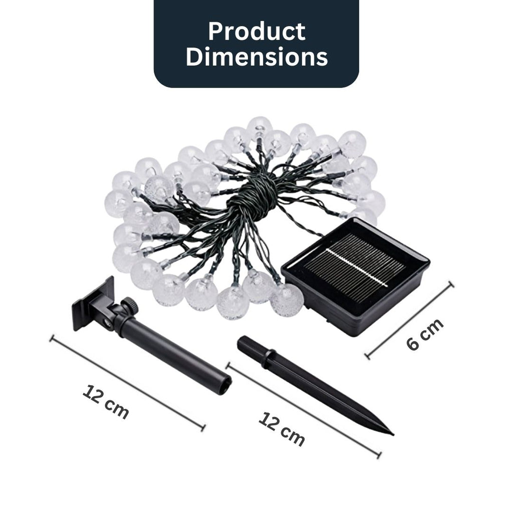 5m-12m solcelle LED-festonelys