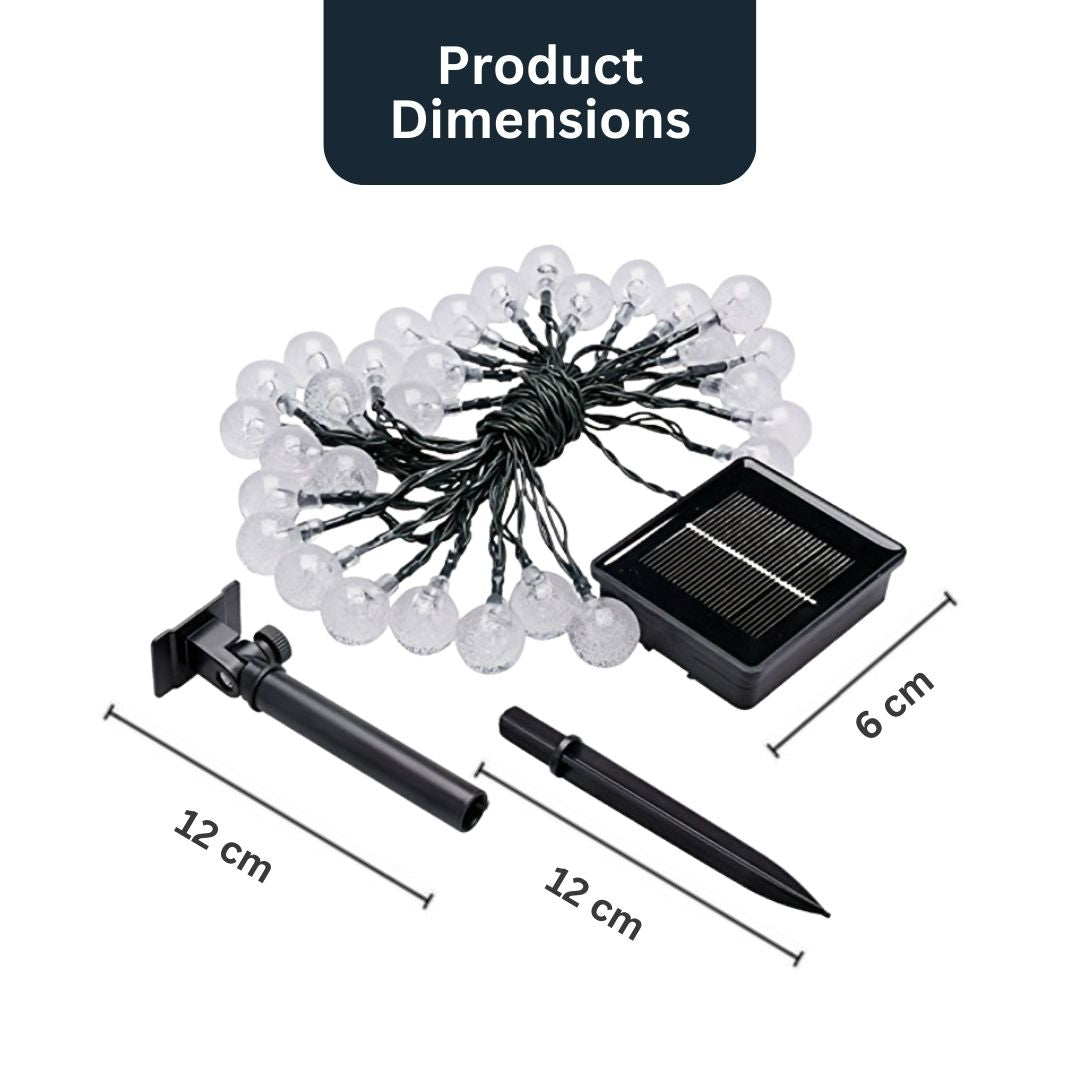 5m-12m solcelle LED-festonelys