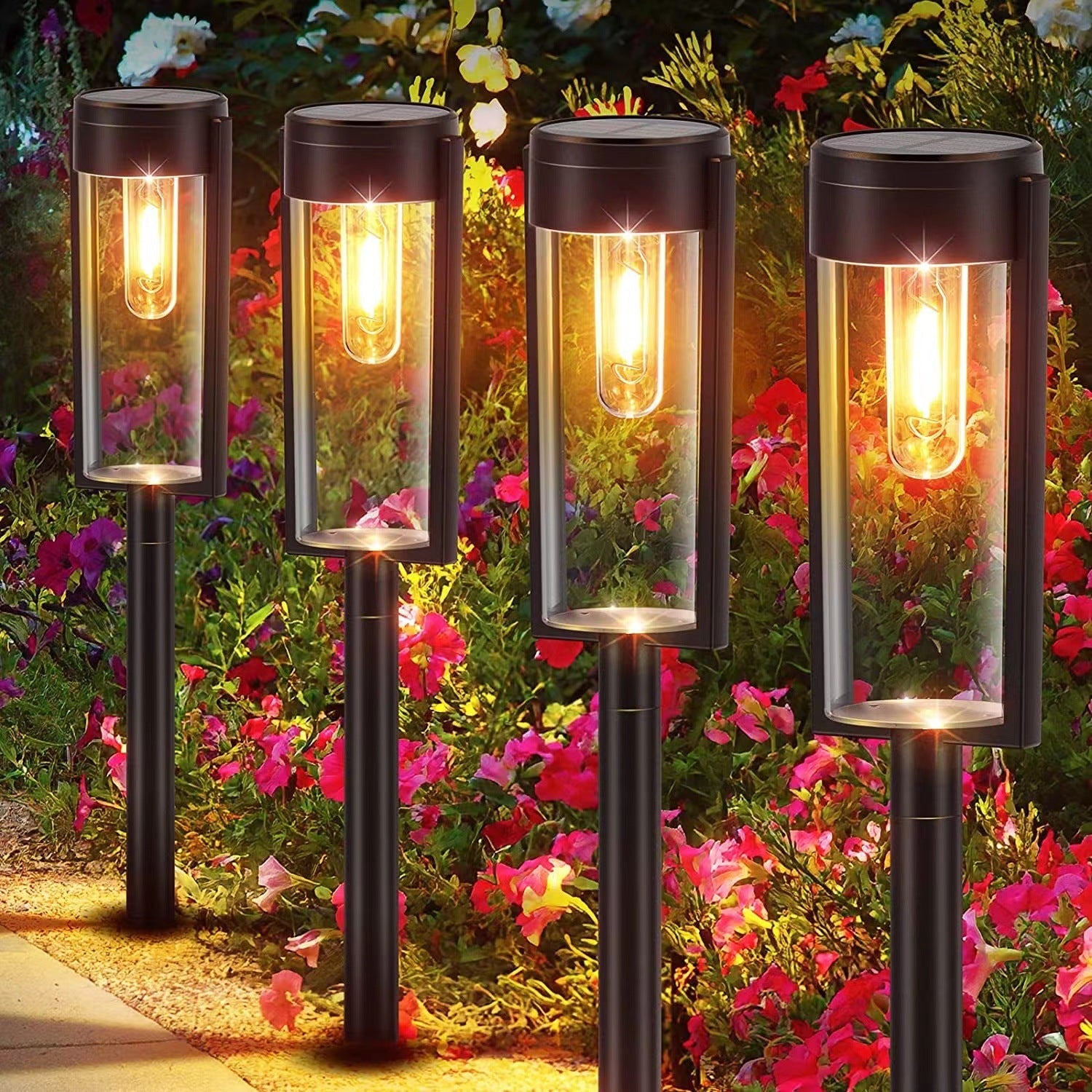 DreamScape™- Elegante Cylindriske Solcellelamper til Gangbroer