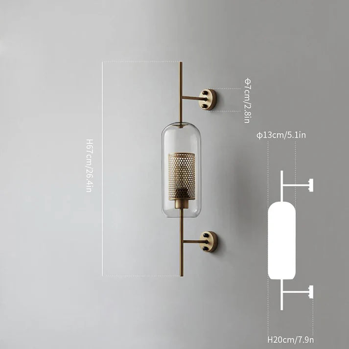 Aether - Moderne væglampe af glas
