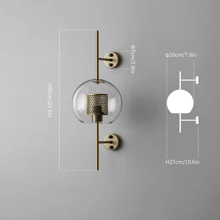 Aether - Moderne væglampe af glas