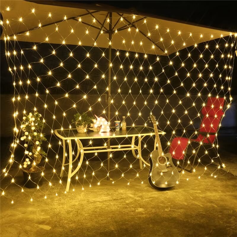 1.5 x 1.5 m - 2.5 x 3.0 m solcelle-LED-netlys
