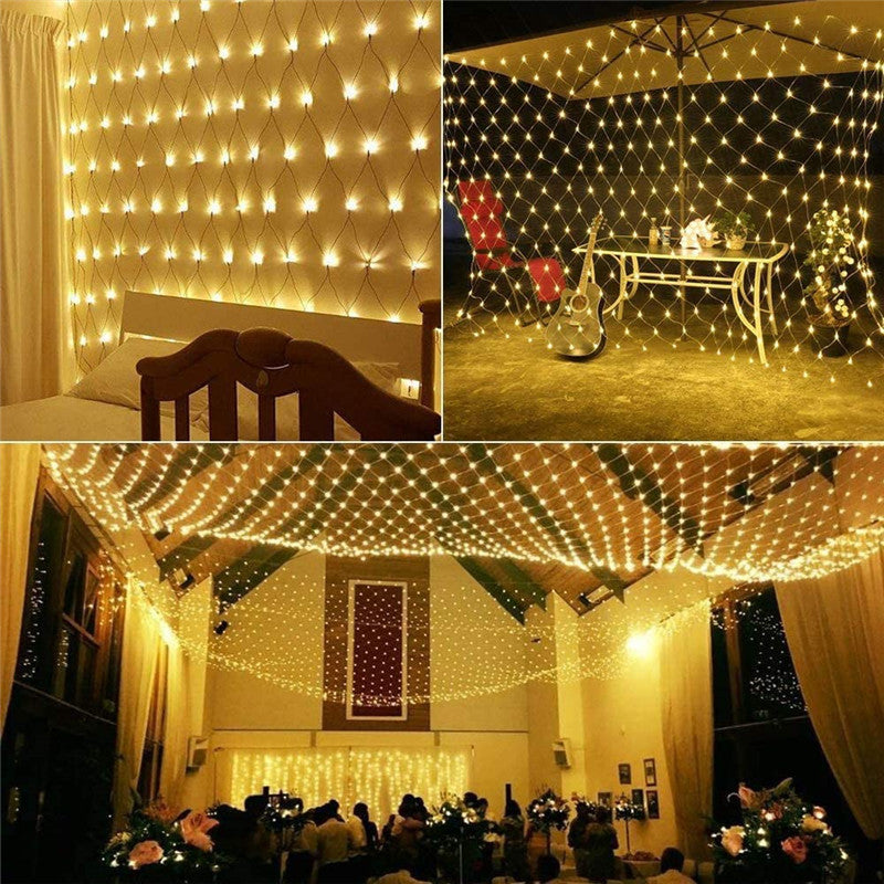 1.5 x 1.5 m - 2.5 x 3.0 m solcelle-LED-netlys
