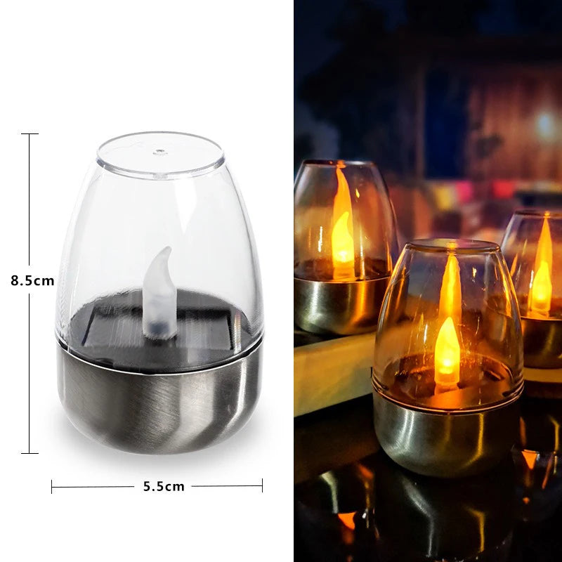 Vandtætte LED-sollys i glas