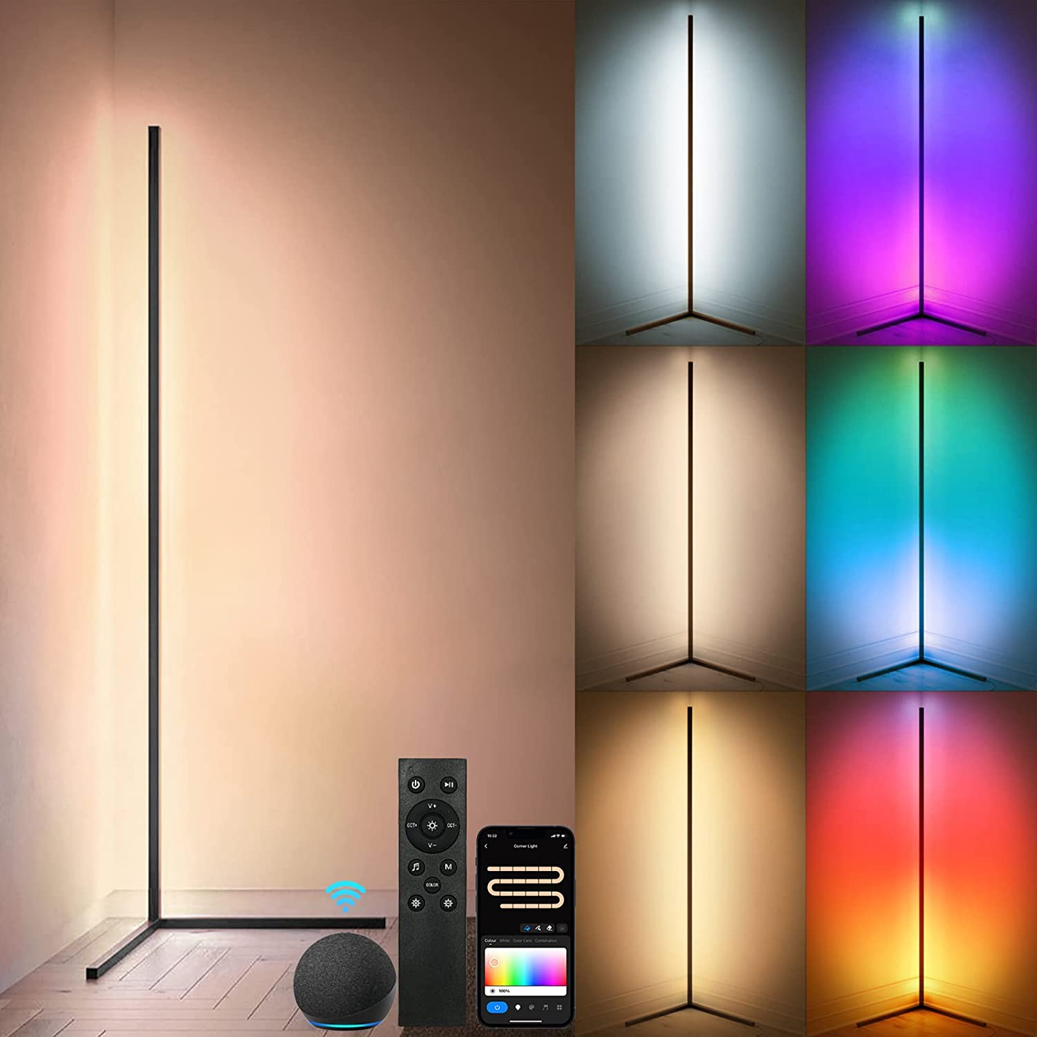 ChromaGlow™ - Smart Gulvlampe